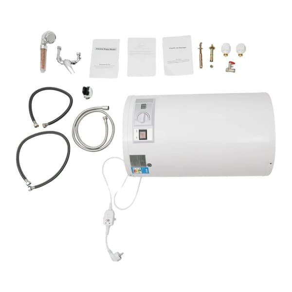 Elektrisk Varmvattenberedare, 35L Kapacitet, Temperaturområde 25-75 ℃, 2000W Effekt,VIT