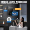 Miniatyrbillede 4 af 4: Øjeblikkelig elektrisk gennemstrømningsvandvarmer, 6500W effekt, justerbar temperatur, kompakt design