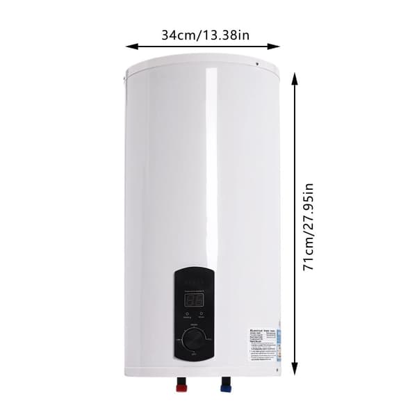 Sähkölämmitteinen vesivaraaja, 80L kapasiteetti, 2000W teho,VALKOINEN
