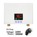 Pikkukuva 2 / 2: Välitön vedenlämmittimen, 220V, 3000W, kosketus- ja kaukosäätö,valkoinen, EU