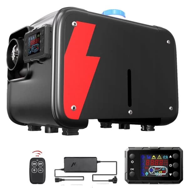 Hcalory Dieselvärmare, 5000W Effekt, Kompakt Design,Ingen BT men adapter