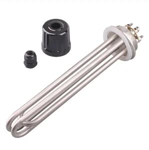 Bryggvärmare, Tri-clamp Design, Hög Effektutgång, Svart plastlock, 6kw 250mm, med klämma och uppsättning