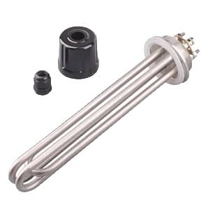 Bryggvärmare, Tri-clamp Design, Hög Effektutgång, Svart plastlock, 6kw 250mm, med klämma och uppsättning