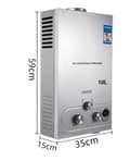 Pikkukuva 2 / 2: Välitön kaasuvesivaraaja, 8L-18L tuotto, 12KW-36KW teho,10L 20KW