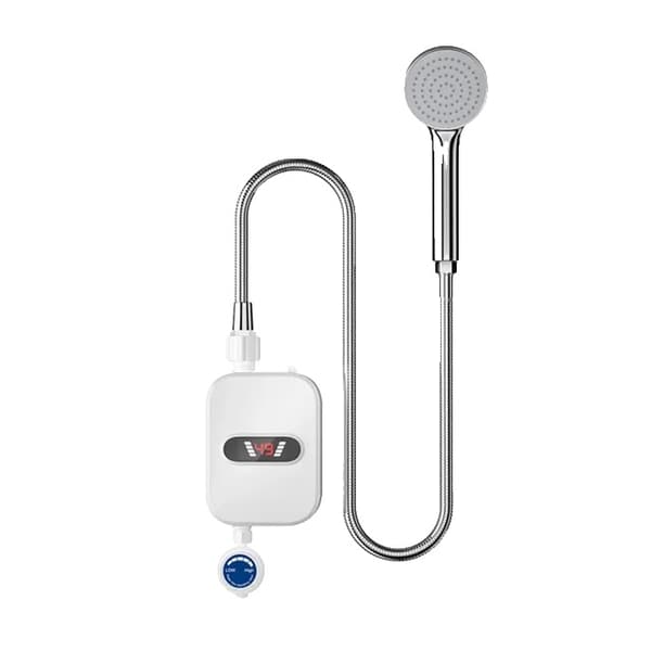 Omedelbar Vattenberedare, 3500W Effekt, Digital Display, Vit, EU