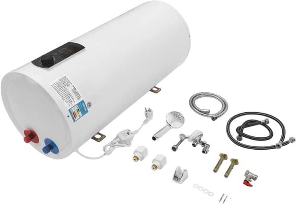 Sähkökäyttöinen 100L Varastovesivaraaja, 2000W Teho, 60L Kapasiteetti, IPX4 Vesitiivis,VALKOINEN