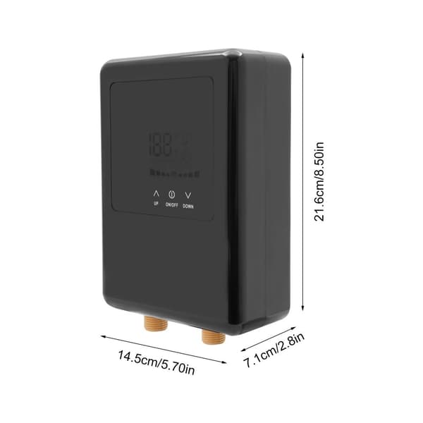 Sähkölämmitin, kompakti muotoilu, seinälle asennettava, 4500W teho,musta