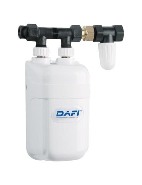 Dafi varmvattenberedare för undermontering 4,5 kW med 230 V-anslutning Vit