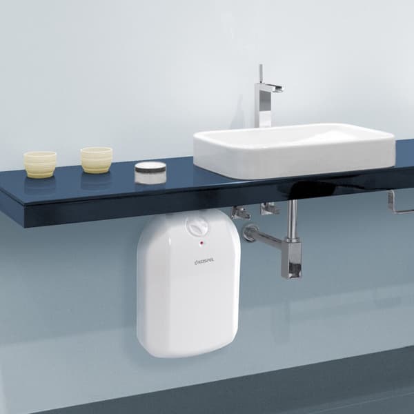 Lämminvesivaraaja, sähköinen, tilavuus POC.D-10 Luna inox, altaan alle asennettava, paineistettu