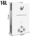 Miniatyrbillede 2 af 2: Vandvarmer, LED-display, Overophedningsbeskyttelse,16L