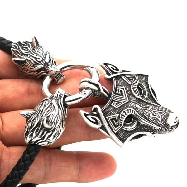 Wolf Norse Viking hängen halsband Talisman Wicca Pagan smycken