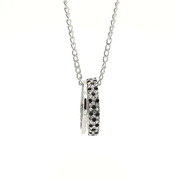 2 rings pedant necklace classical style