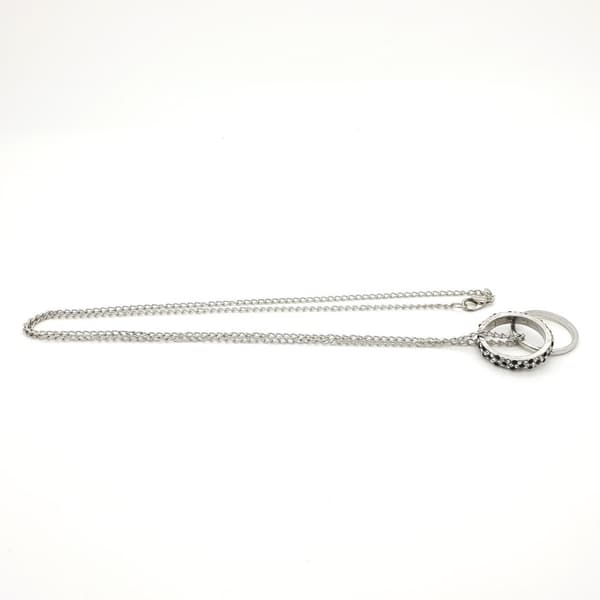 2 rings pedant necklace classical style