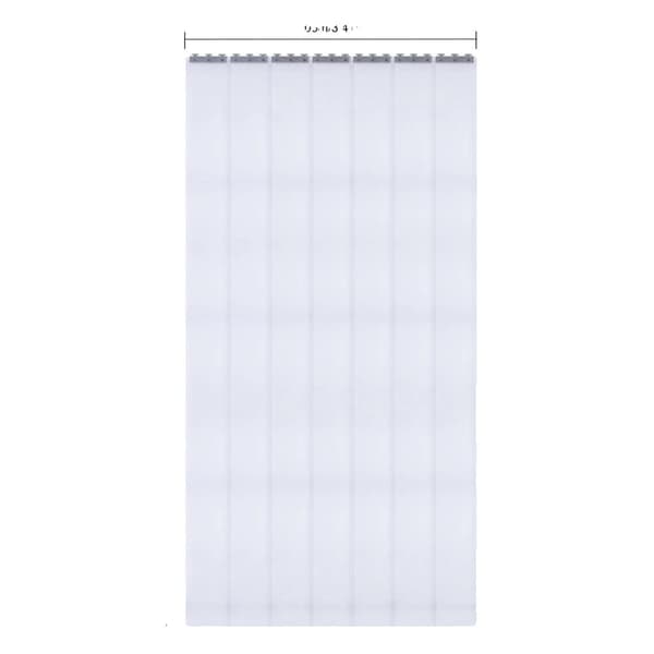 PVC Strimmelgardin Kit, 1,05m Bred, Høj Skygge og Temperaturbestandig,Som vist