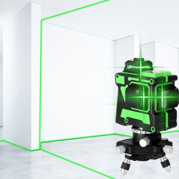 Nivåmaskin, 360° roterbar bas, 12 linjers laser