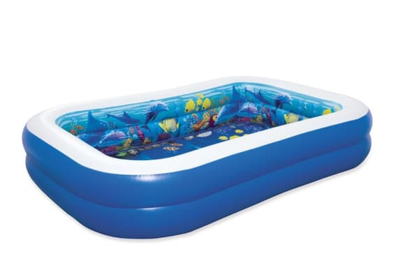 3D Undervattensäventyr Pool 262x175x51 cm
