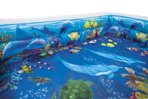 3D Undervattensäventyr Pool 262x175x51 cm