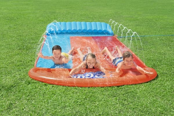 H2OGO! Vatten '' Tsunami Splash Ramp'' Trippel Vattenkana 488cm