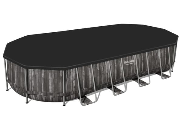 Bestway  Power Steel 732 x 366 x 122 cm Oval pool m/stege mv