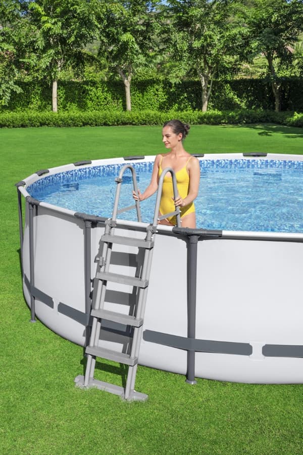 Bestway Steel Pro MAX Frame Pool 427 x 122 cm m/pump, stege, etc.