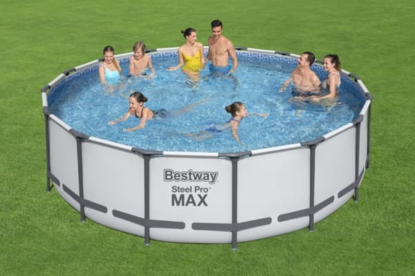 Bestway Steel Pro MAX Frame Pool 488 x 122 cm m/pump, stege, etc.