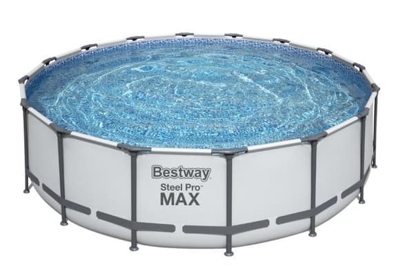 Bestway Steel Pro MAX Frame Pool 488 x 122 cm m/pump, stege, etc.