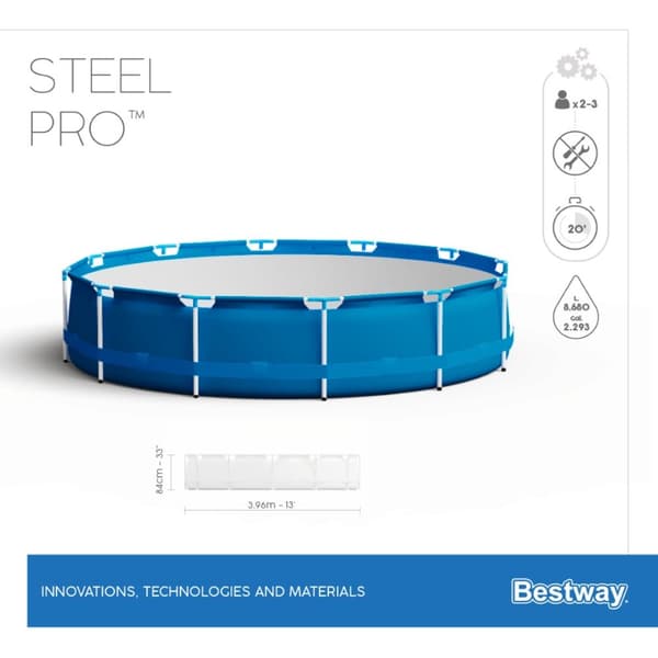 Bestway Steel Pro Frame Pool 396 x 84 cm  m. filter pump