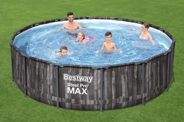 Bestway Steel Pro MAX Frame Pool 427 x 107cm m/pump, stege - Ny modell!