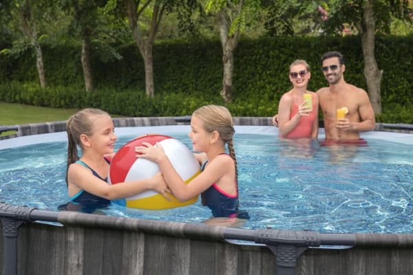 Bestway Steel Pro MAX Frame Pool 427 x 107cm m/pump, stege - Ny modell!