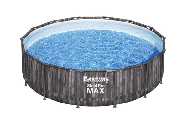 Bestway Steel Pro MAX Frame Pool 427 x 107cm m/pump, stege - Ny modell!