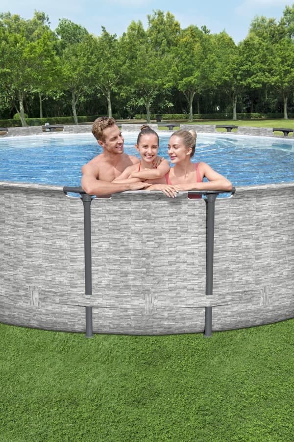 Bestway Steel Pro Max Frame Pool 549 x 122cm m/pump, stege - Ny modell!