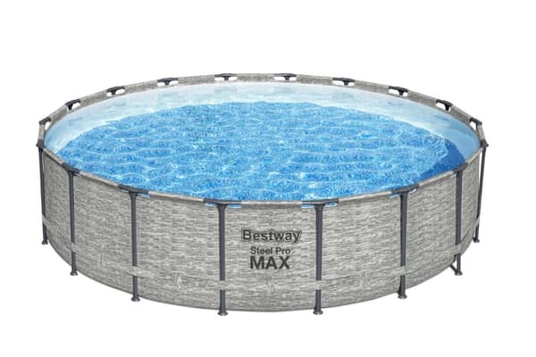 Bestway Steel Pro Max Frame Pool 549 x 122cm m/pump, stege - Ny modell!