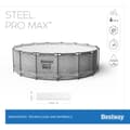 Miniatyrbild 8 av 10: Bestway Steel Pro Max Frame Pool 549 x 122cm m/pump, stege - Ny modell!
