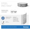 Miniatyrbild 9 av 10: Bestway Steel Pro Max Frame Pool 549 x 122cm m/pump, stege - Ny modell!