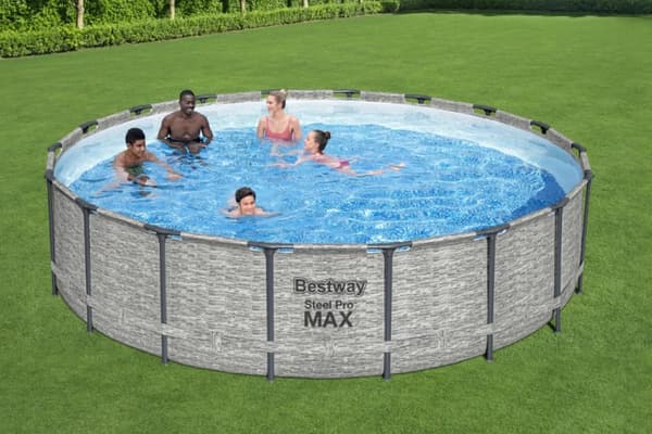 Bestway Steel Pro Max Frame Pool 549 x 122cm m/pump, stege - Ny modell!