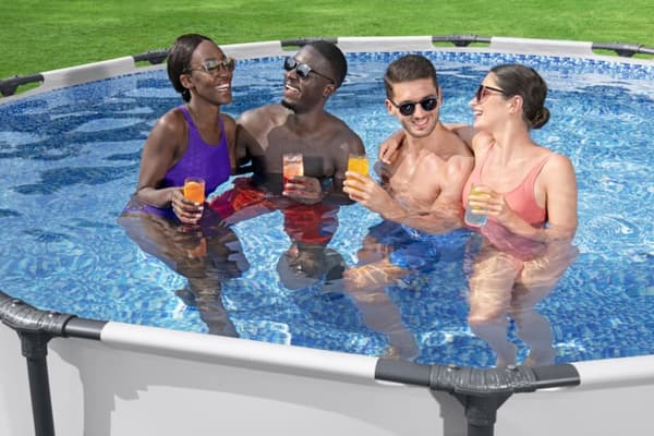 Bestway Steel Pro MAX Frame Pool 396 x 122cm m/pump, stege, etc.