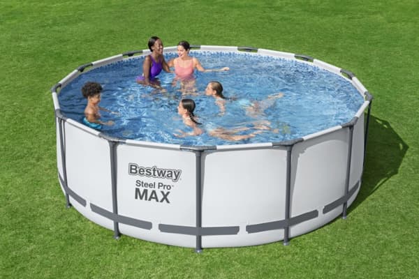 Bestway Steel Pro MAX Frame Pool 396 x 122cm m/pump, stege, etc.