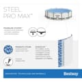 Miniatyrbild 9 av 10: Bestway Steel Pro MAX Frame Pool 396 x 122cm m/pump, stege, etc.