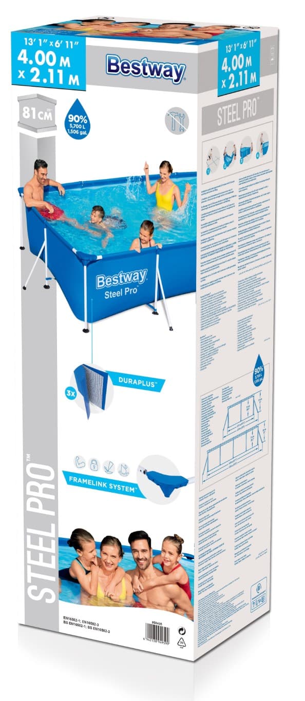 Bestway Steel Pro Frame Pool  400 x 211 x 81 cm
