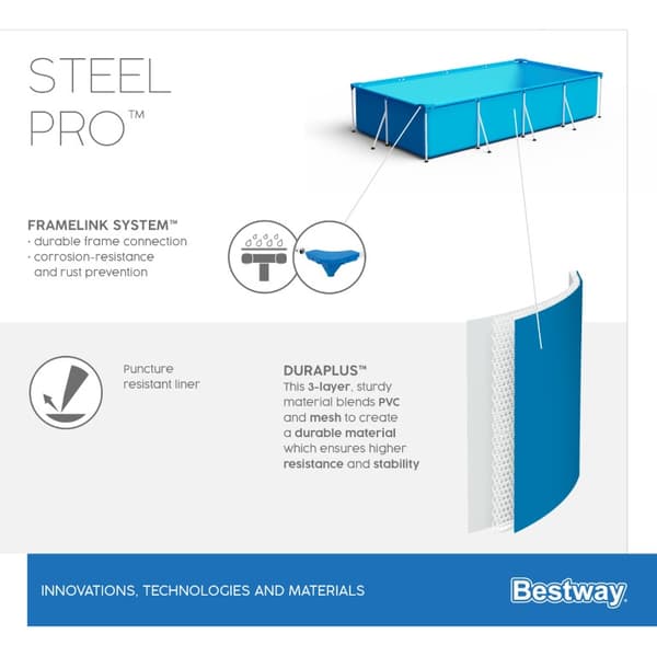 Bestway Steel Pro Frame Pool  400 x 211 x 81 cm