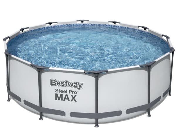 Bestway Steel Pro MAX Frame Pool 366 x 100cm m. filter pump, stege