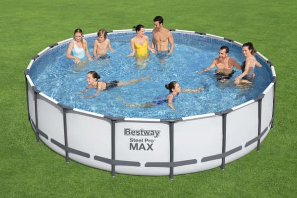 Bestway Steel Pro MAX Frame Pool 549 x 122cm m/pump, stege, etc.