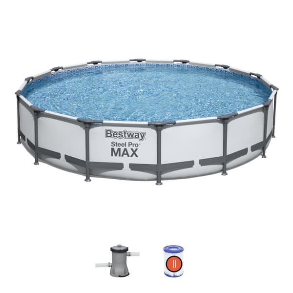 Bestway Steel Pro MAX Frame Pool 427 x 84 cm m. filter pumpe