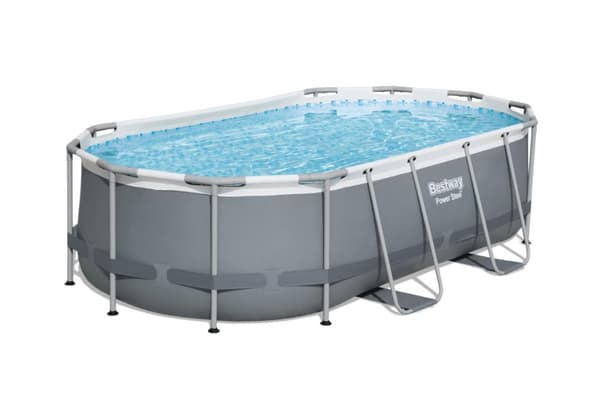 Bestway  Power Steel 427 x 250 x 84 cm Oval pool m/stege, pump m.m.
