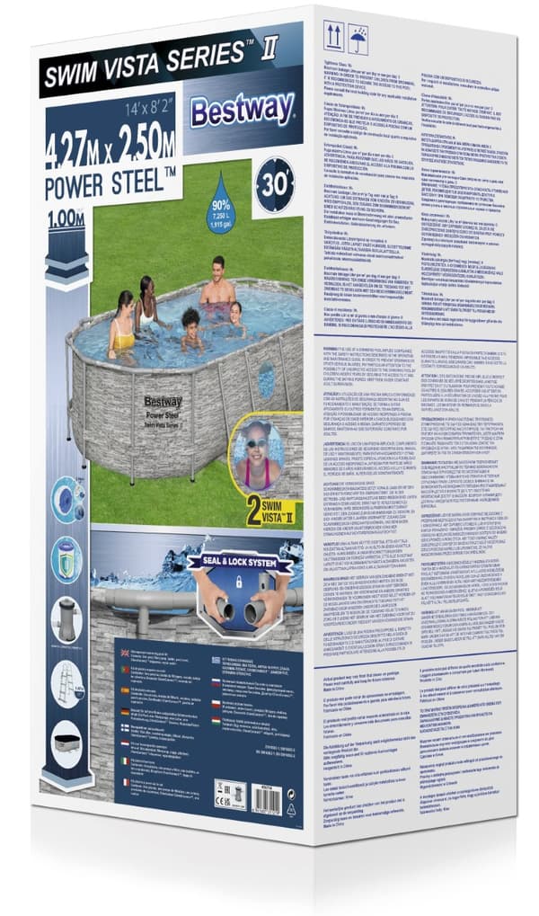 Bestway  Power Steel  Swim Vista II 427 x 250 x 100 cm - Ny modell!