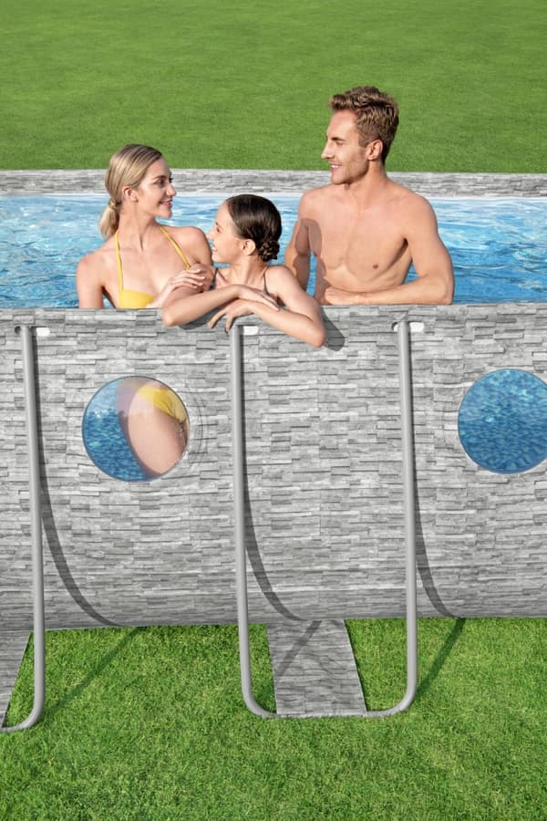 Bestway Power Steel  Swim Vista II 549 x 274 x 122 cm med pump, stege etc.