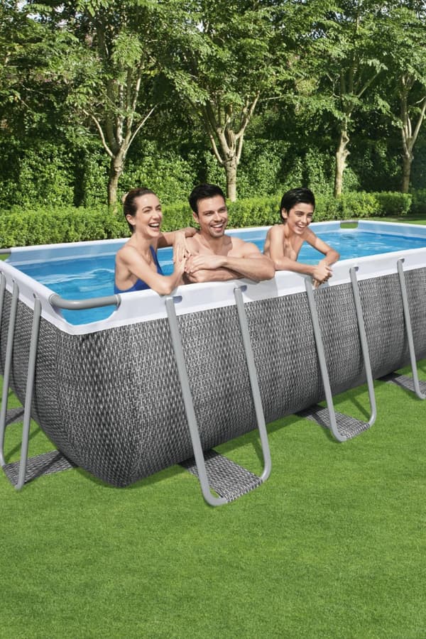 Bestway  Power Steel Rektangulär pool 549 x 274 x 122 cm Specialutgåva
