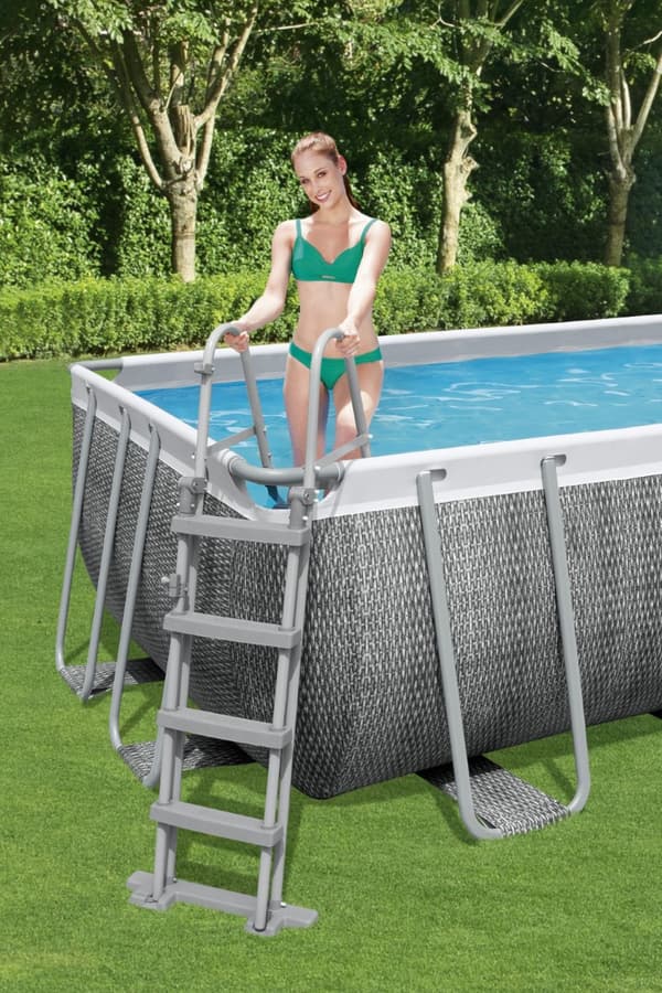 Bestway  Power Steel Rektangulär pool 549 x 274 x 122 cm Specialutgåva