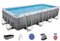 Miniatyrbild 1 av 10: Bestway  Power Steel Rektangulär pool 549 x 274 x 122 cm Specialutgåva