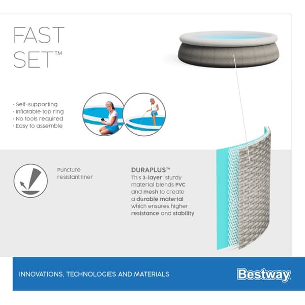 Bestway Fast Set Pool Set 457 x 84cm m. filter Pump